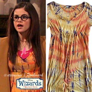 Yellow and Orange Tie Dye Dress ASO Alex Russo
